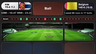 Belgium vs Finland LIVE T10 cricket  BEL vs FIN Live stream  Dream11 European Cricket LIVE match [upl. by Antipus]