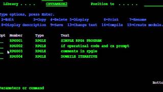 DOW AND LEAVE AND ITER OPCODES IN RPGLE [upl. by Yessej]