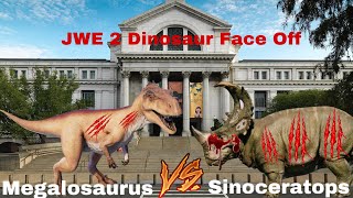 JWE 2 Dinosaur Face Off Megalosaurus vs Sinoceratops 2024 [upl. by Mettah]