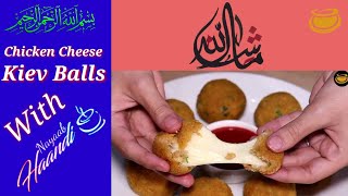 Chicken Cheese Balls RecipeHow to make Chicken Kiev Balls Recipe with Nayaab Haandi [upl. by Yatnoj]