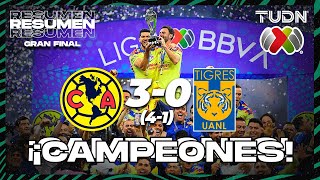 HIGHLIGHTS  América 3 41 0 Tigres  AP2023  Final VUELTA  TUDN [upl. by Harehs]