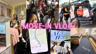 COLLEGE MOVEIN VLOG NCAT ‘27 HOLLAND HALL 11 HOUR DRIVE  MORE [upl. by Yllac]