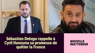 Sébastien Delogu rappelle à Cyril Hanouna sa promesse de quitter la France [upl. by Renmus456]