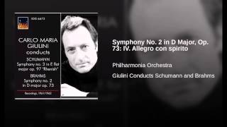 Symphony No 2 in D Major Op 73 IV Allegro con spirito [upl. by Bowen852]