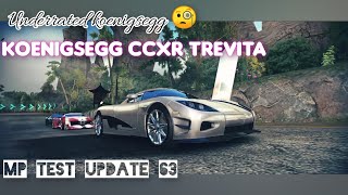 Asphalt 8  Underrated koenigsegg🧐 Koenigsegg CCXR trevita mp test update 63 [upl. by Fusco]