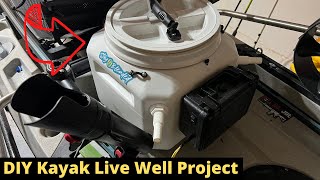 DIY Kayak Livewell Circulates fresh water Livewell for under 50 DIY at home Update [upl. by Horst]