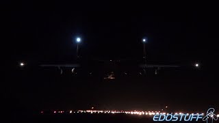 Antonov An225 Mriya  Night Landing at Zagreb Airport ZAGLDZA [upl. by Garald471]