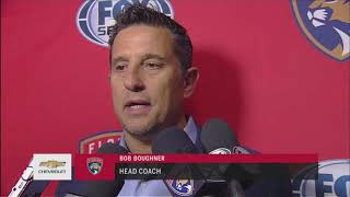 Bob Boughner  Florida Panthers at Vancouver Canucks 02142018 [upl. by Eemia]