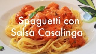 Spaghetti o espaguetis con Salsa Casalinga estilo La Tagliatella  Recetas de Pasta ✅ [upl. by Legge]