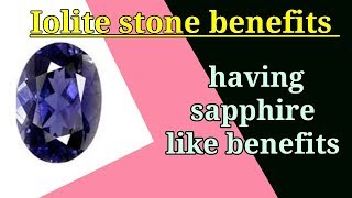 Amazing Benefits of Iolite Stone  Benefits like Sapphire  By GemStoneDeal [upl. by Killy]