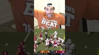 Texas Fan Reacts to Oklahoma Game [upl. by Namhar372]