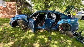 My Widebody Hellcat charger is totaled now 😔 [upl. by Lanie]