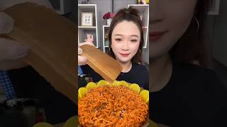 Spicy noodles eating challenge mukbang noodles asmreating newmukbanger [upl. by Ssur855]