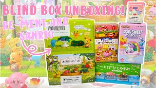 Lets Open 10 Rement Blind Boxes from Sugoi Mart KIRBY SANRIO POKEMON  MMM [upl. by Teena228]