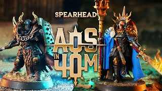 Stormcast vs Slaves To Darkness Warhammer Battle  AOS Spearhead [upl. by Mackintosh]