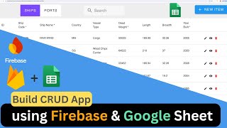 Build CRUD Web App Using Firebase amp Google Sheets firebase appsscriptfirestore [upl. by Trautman]