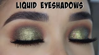 How To Apply Liquid Eyeshadows  BEGINNERS [upl. by Nnyleahs]