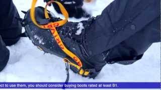 Winter Essentials How to fit and walk in crampons [upl. by Eniagrom511]