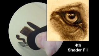 Pyrography Nibs Explained  Part 4 The Shading Tip [upl. by Ynaffat]