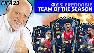 using an EREDIVISIE TOTS TEAM in FIFA 23 TOTS BERGWIJN TOTS GEERTRUIDA and more [upl. by Pliske]