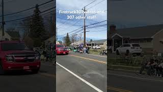 Wantagh fire department Ems car 6922 and chief car in the St Patrick’s day parade 2024 [upl. by Eudocia]