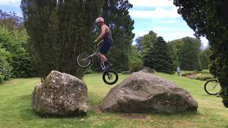 Aberdeen Biketrials Hazlehead park session [upl. by Hteb]