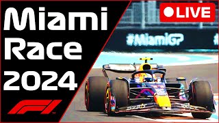 🔴F1 LIVE  Miami GP RACE  Commentary  Live Timing [upl. by Adele]