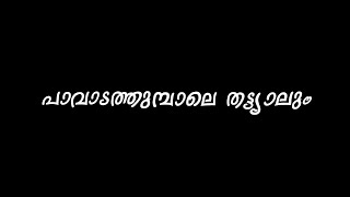 Paavada  Lyrics  Kunjiramayanam  Black Screen Malayalam Song Lyrics [upl. by Sanburn]