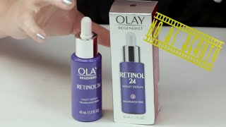 Olay 🆕 Retinol 24 Night Serum Review and How to Use [upl. by Eletnahs177]