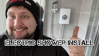 Installing a new triton electric shower [upl. by Jolee]