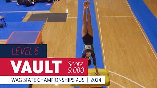 Level 6  Vault  Gymnastics State Championships 2024 AUS [upl. by Fenn]