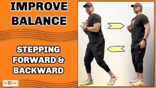 EXERCISES FOR MULTIPLE SCLEROSIS  FRONT STEP amp LEAN TO IMPROVE BALANCE [upl. by Nnyleuqcaj114]