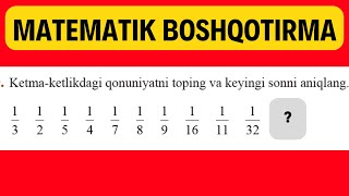 IQ darajangizni aniqlang Ajoyib matematik boshqotirma yecha olasizmi [upl. by Nissy]