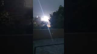 Thunderous chaos Lahore Pakistan hit by violent storm and electric explosions [upl. by Anurag98]