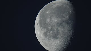 Waning Gibbous Moon 748 of 31 January 2024 recorded with Nikon P900 [upl. by Yenots]