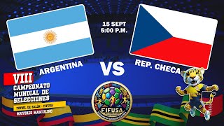 MUNDIAL FIFUSA BUCARAMANGA 2024  ARGENTINA VS REPUBLICA CHECA [upl. by Kresic]