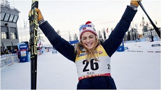 Skilanglauf Therese Johaug gewinnt bei Comeback in Kuusamo [upl. by Buckels]