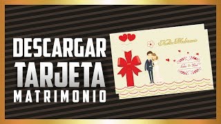 como hacer invitaciones para bodas  matrimonios editables word coreldraw [upl. by Karola]