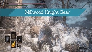 Dark Souls 3  Ashes of Ariandel  Millwood Knight Gear [upl. by Ybbed476]