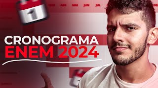 CRONOGRAMA de ESTUDO para o ENEM 2024 O QUE ESTUDAR [upl. by Assirolc901]