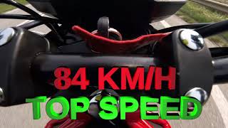 Romet Pony 50cc  top speed 84 kmh [upl. by Marquez302]