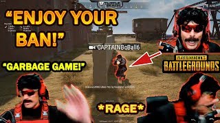 DrDisrespect LOSES IT in RAGE at STREAM SNIPERS amp Reports ALL of Them in PUBG HILARIOUS [upl. by Lindon]