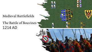 Medieval Battlefields  The Battle of Bouvines 1214 AD [upl. by Kirbie256]