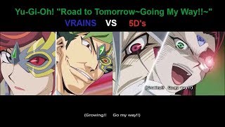 YuGiOh quotRoad to TomorrowGoing My Wayquot 5Ds VRAINS Comparison Eng Sub [upl. by Ul543]