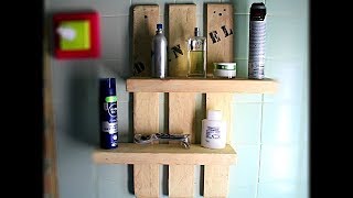 ▶️ Cómo Hacer Estantería de Madera con Palet 💡 Wooden Shelves [upl. by Allana]