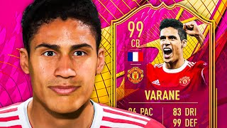 THE BEST CB IN THE GAME 🥇 99 Futties Varane Player Review  FIFA 22 Ultimate Team [upl. by Wicks]