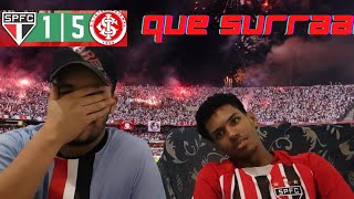 QUE SURRA REAÇÕES SÃO PAULO 1 X 5 INTERNACIONAL ADEUS TÍTULO [upl. by Eceinehs150]