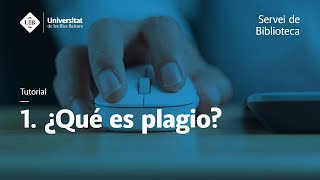 Plagio y honestidad académica 1 ¿Qué es plagio [upl. by Notle]