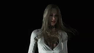 Daniela Dimitrescu White Dress With Human Face And Blonde Long Hairs Model Viewer Resident Evil 8 [upl. by Jessen665]