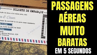 PASSAGENS AÉREAS COMO COMPRAR PASSAGENS AÉREAS BARATAS EM 5 SEGUNDOS [upl. by Reggy]